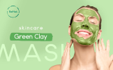 BeNat Natural Green Clay Mask Powder - Deep Pore Cleansing & Detoxifying Facial Treatment for Oily and Sensitive Skin, Vegan & Eco-Friendly
