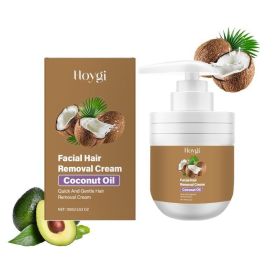 Hoygi Coconut Facial Gentle Hair Removal Cream, Facial Hair Removal For Men And Women, Gentle On Lip Hair And Beard, Non-irritating (Option: 3pcs)
