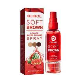 OUHOE Tanning Spray, Outdoor Tanning Self-Tanning Bronze Skin Moisturizing And Toning Spray (Option: 100ml-121g-1.57*1.57*5.9inch)